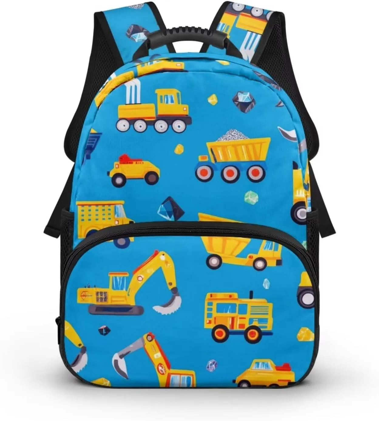 Machineshop Truck Backpack for Boys Lightweight Casual Daypack Backpacks with Water Bottle Pockets for Toddler Kids for Kindergarten Travel Shoulder Bag