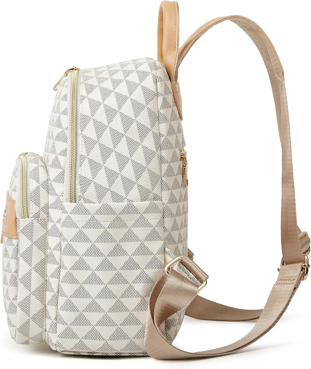 Makes Backpack Purse for Women PU Leather Travel Satchel Handbag Convertible Design Bag with Purse 2 Piece