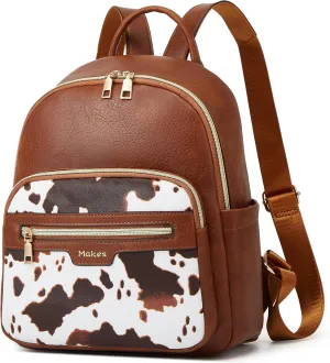 Makes Backpack Purse for Women PU Leather Travel Satchel Handbag Convertible Design Bag with Purse 2 Piece