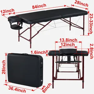 Master Massage 70cm ZEPHYR Aluminium Portable Massage Table Package