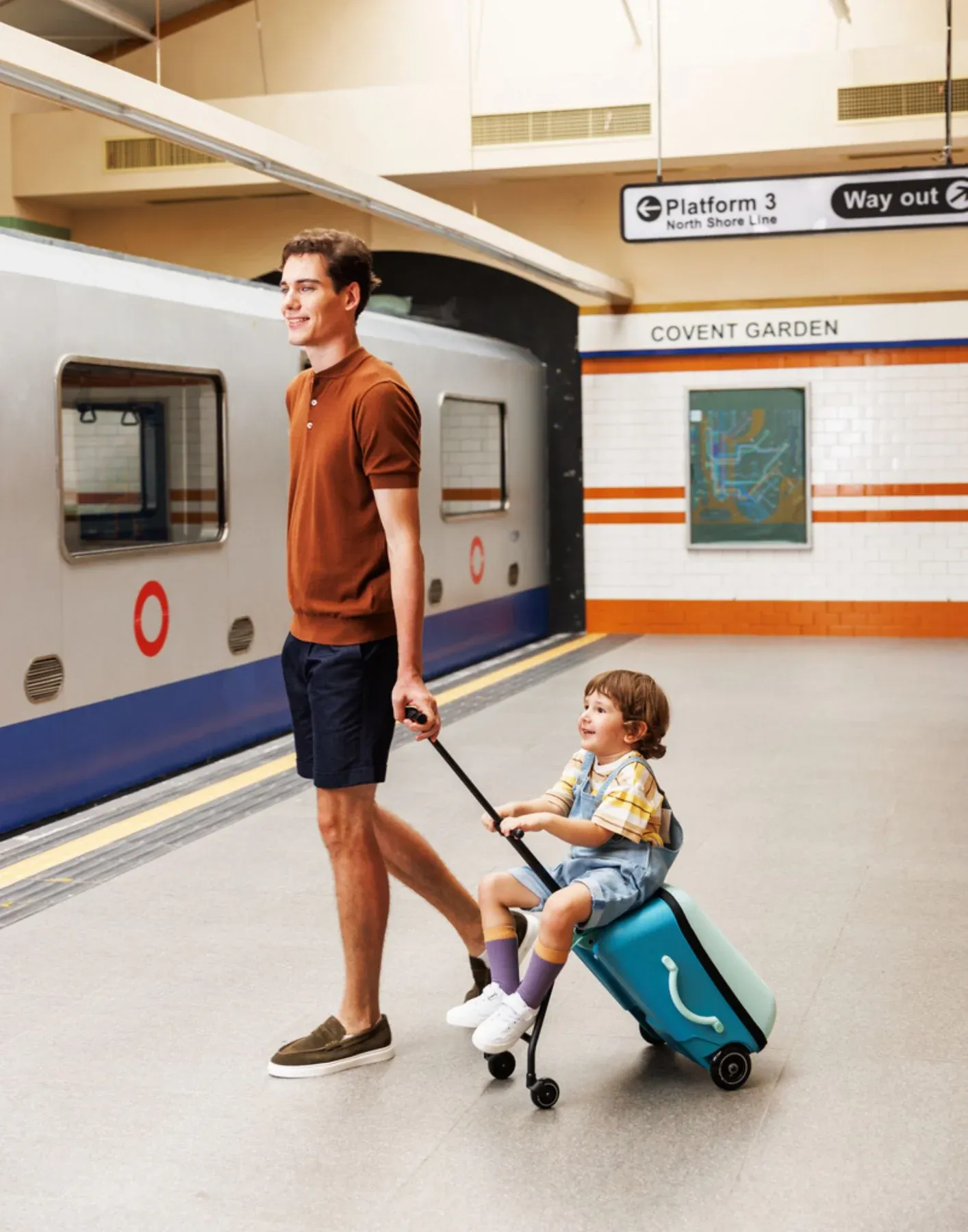 Micro Ride On Luggage Eazy Allrounder - Bright Blue