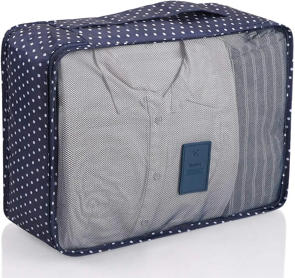 Mossio 7 Set Packing Cubes with Shoe Bag - Travel Carry On Luggage Organizer