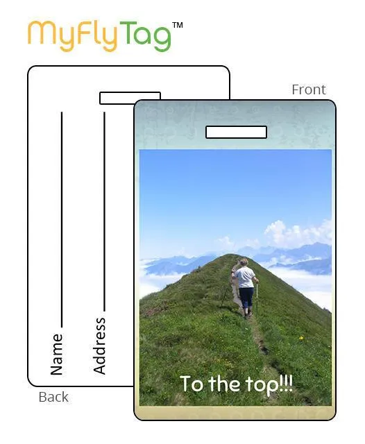 MyFly Personalized Luggage Tag - Horizontal