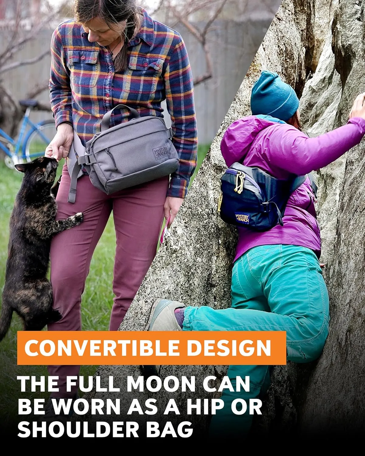 Mystery Ranch Full Moon Fanny Pack - Adjustable Hip or Shoulder Bag Perfect for Travel, Hiking & Everyday Carry - 6.3L