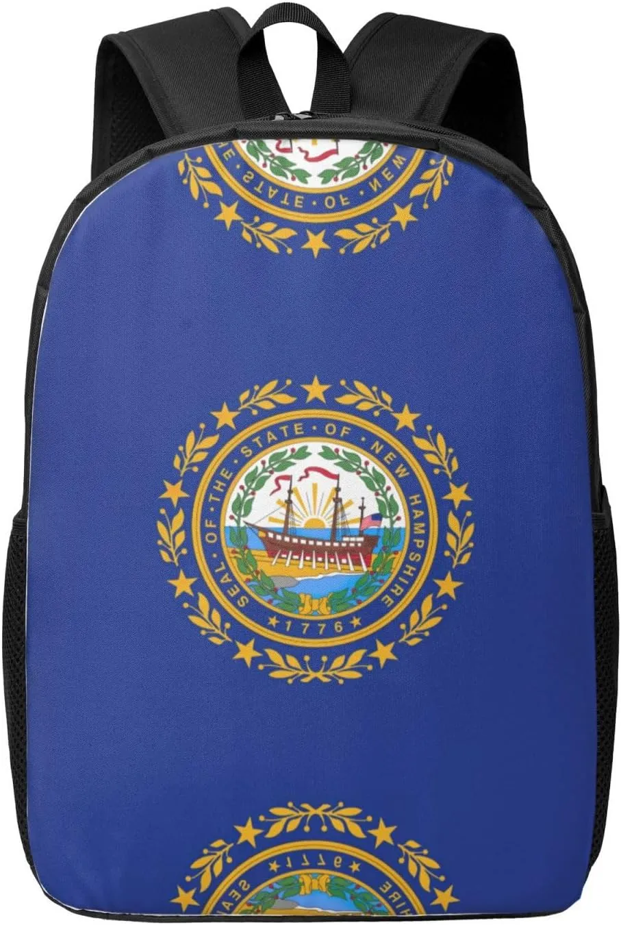 New Hampshire State Flag Print Laptop Backpack,Travel Daypack,Business Work Bag For Men And Women,College Backpacks