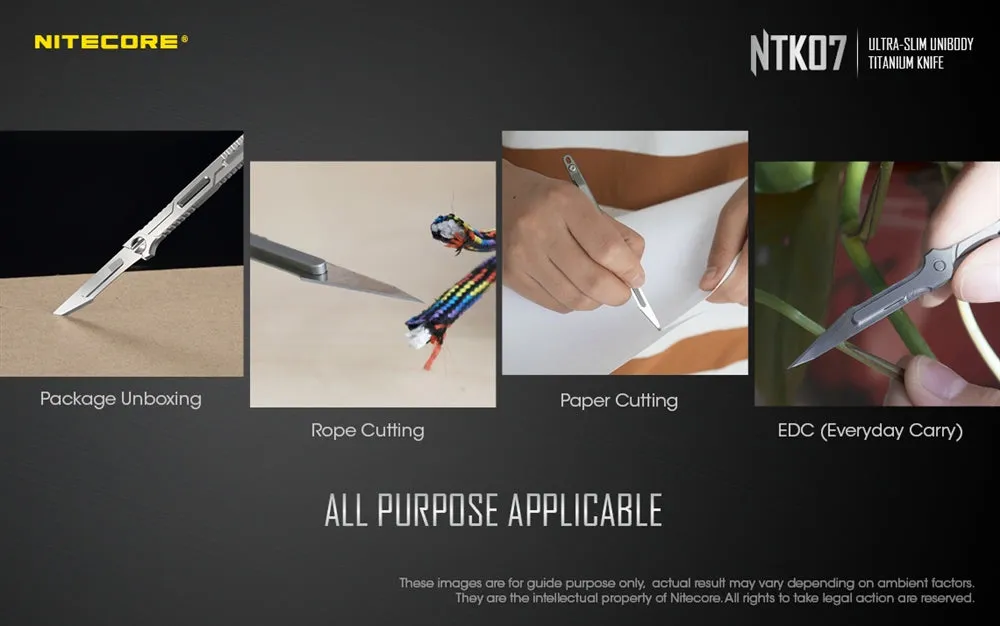 Nitecore NTK07 Titanium Knife