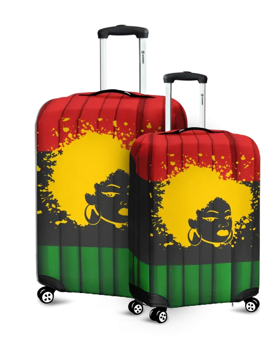 Pan African Don't Touch My Hair Luggage Cover