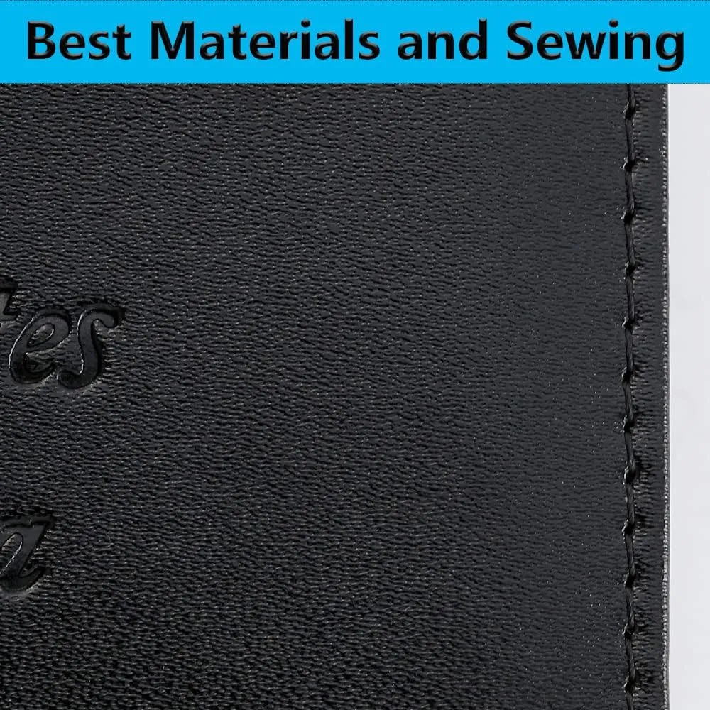 Passport Holder With Luggage Tag Cover Wallet RFID Blocking Leather Case Travel Essentials Accessories Travel Must Have(114#Black)
