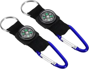 PATIKIL Compass Keychain Belt Clip, Party Favors for Camping Outdoors
