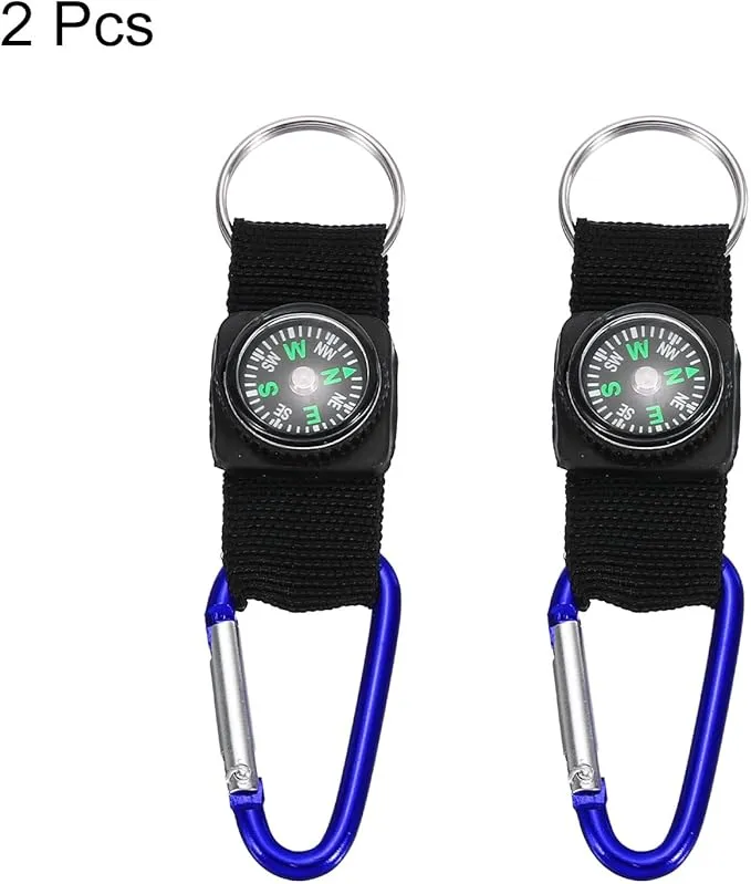 PATIKIL Compass Keychain Belt Clip, Party Favors for Camping Outdoors