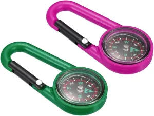 PATIKIL Keychain Compass, Pocket Camping Compass with Buckle for Outdoor Hunting Travelling