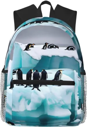 Penguins On The Iceberg Business Laptop Backpack For Men,Travel Backpack College Backpacks for 15.7 Inch