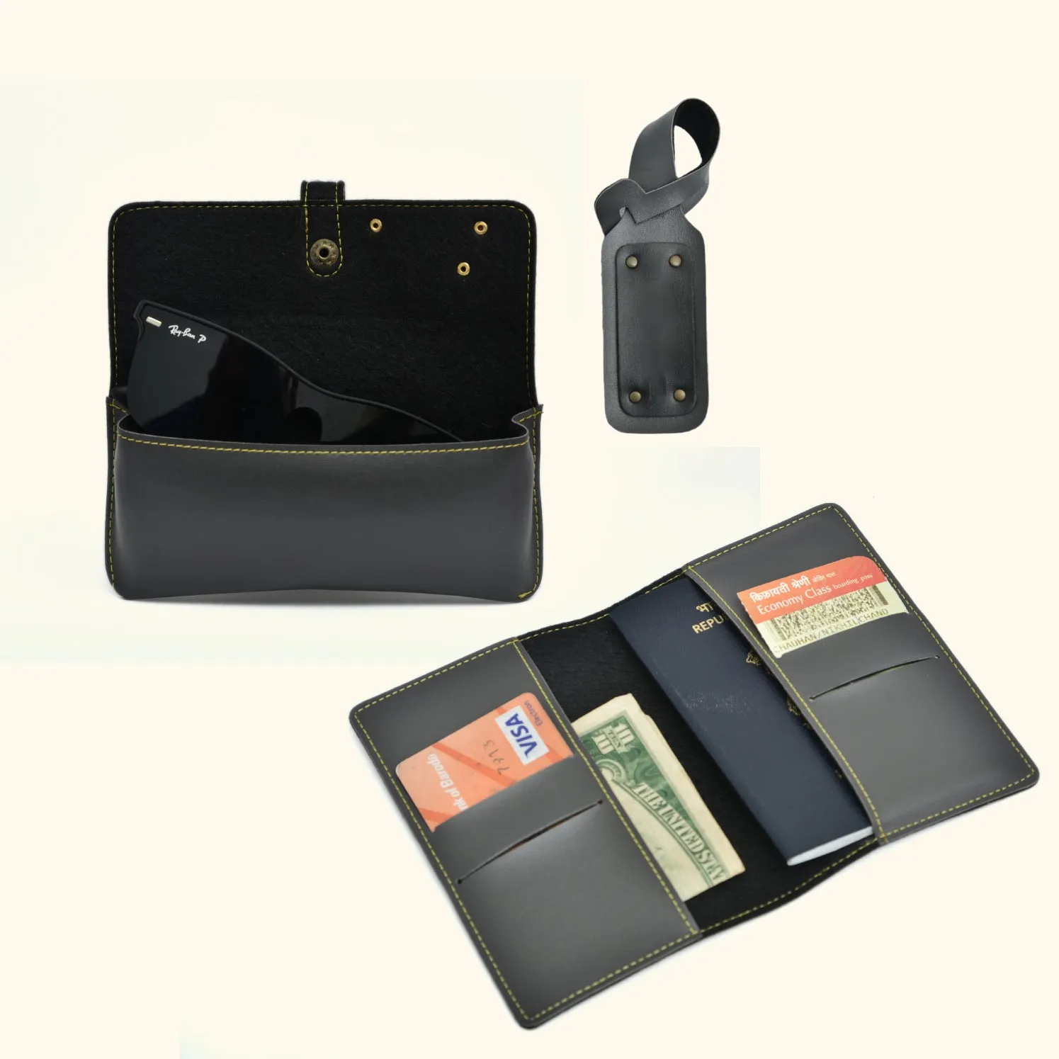 Personalized Frequent Traveller Combo (3 pcs) - Grey