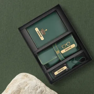 Personalized Frequent Traveller Combo (3 pcs) - Olive Green