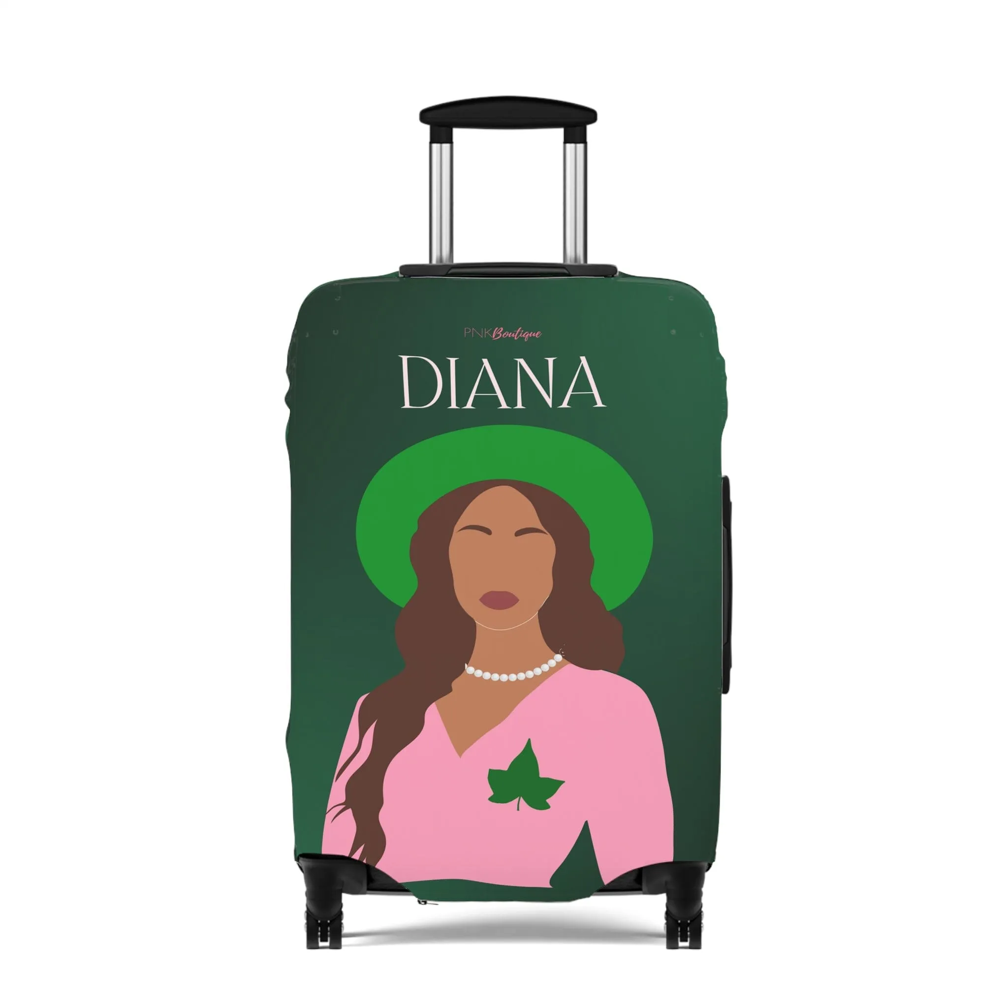 Pink and Green Affair Luggage Cover
