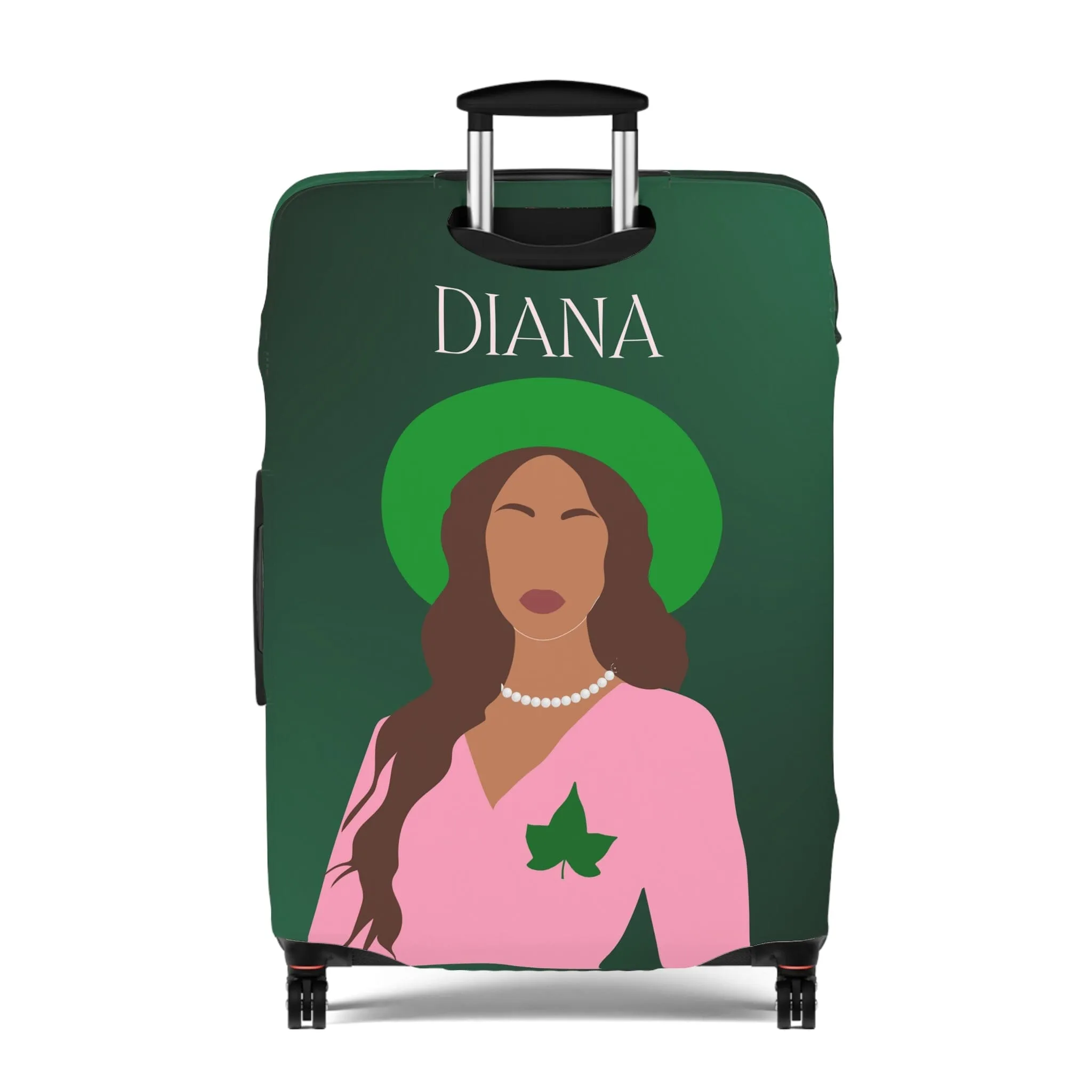 Pink and Green Affair Luggage Cover