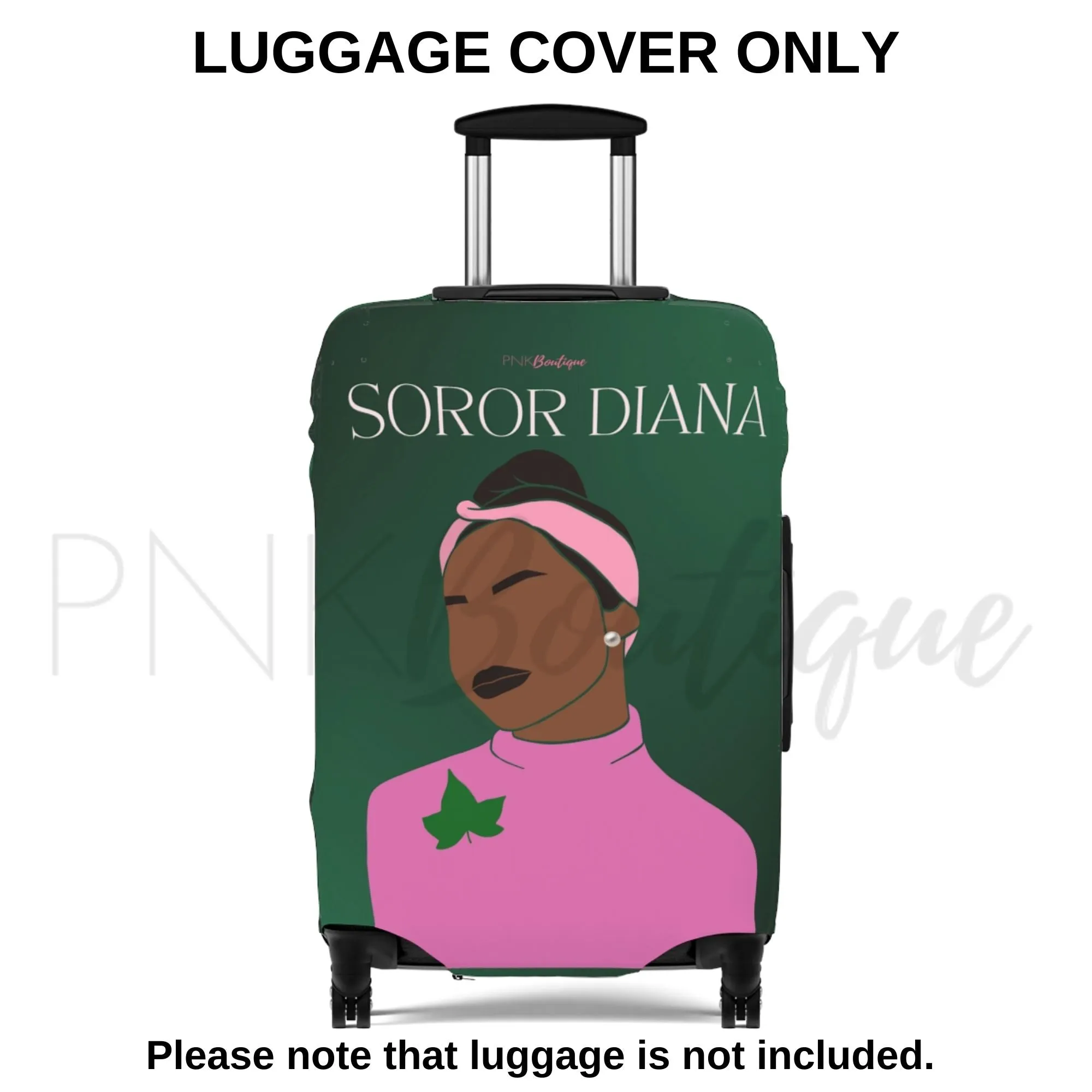 Pink and Green Affair Luggage Cover