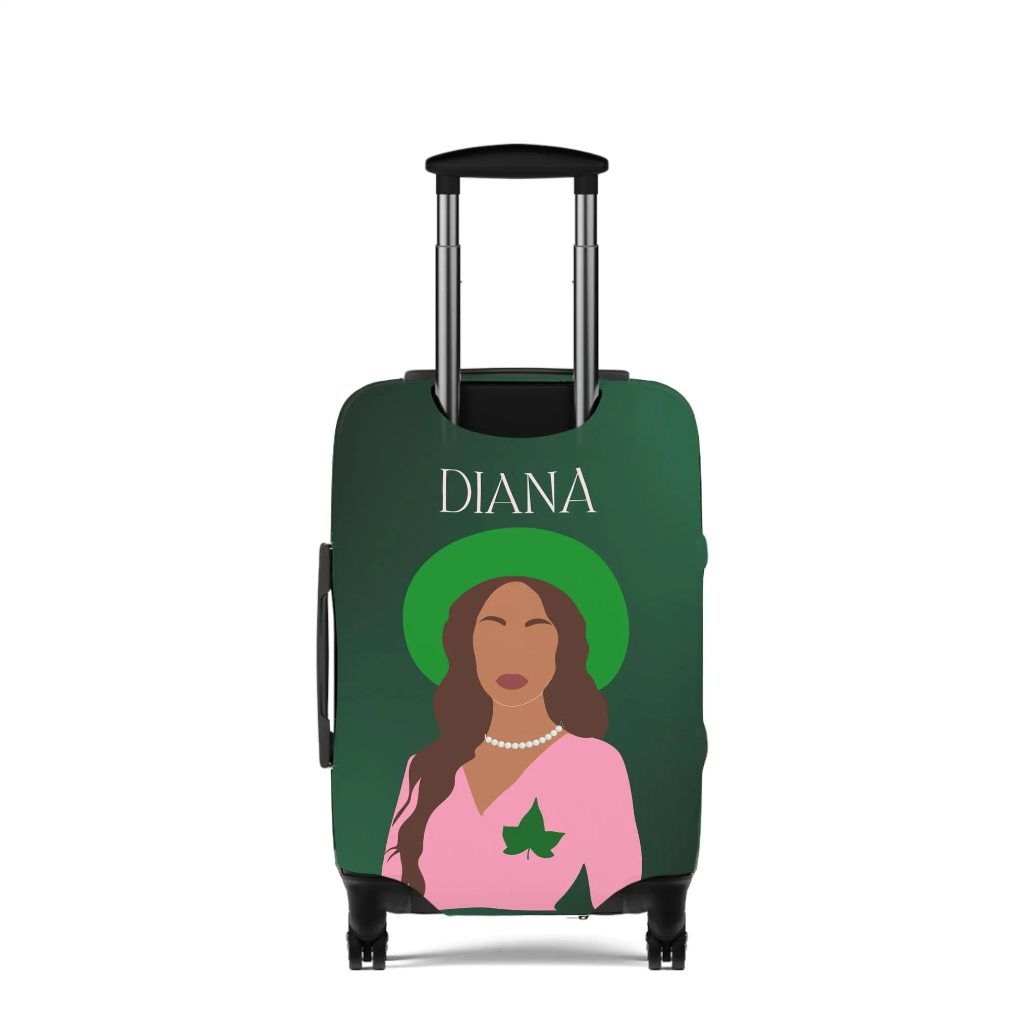 Pink and Green Affair Luggage Cover