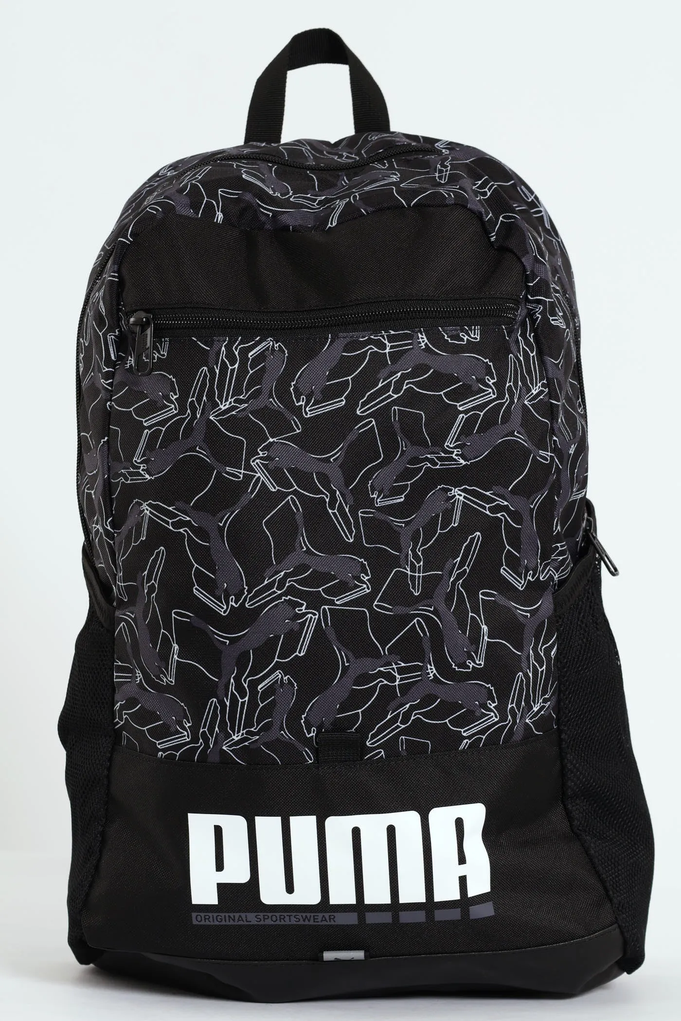 Plus Print Backpack - Black