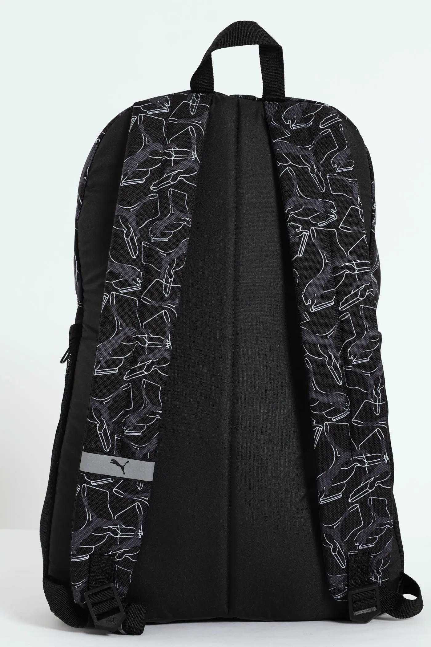 Plus Print Backpack - Black
