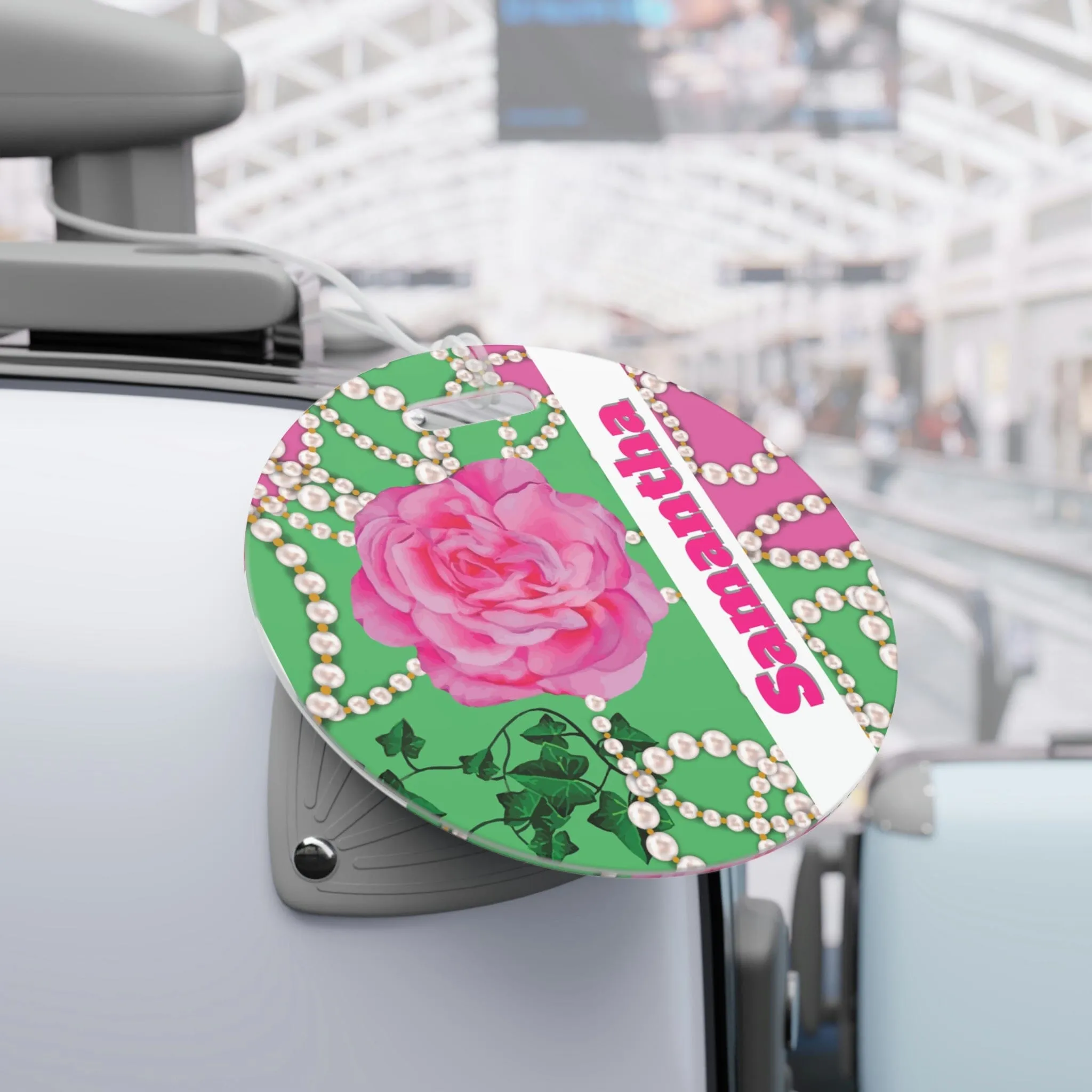 PNK Signature Pink & Green Luggage Tag