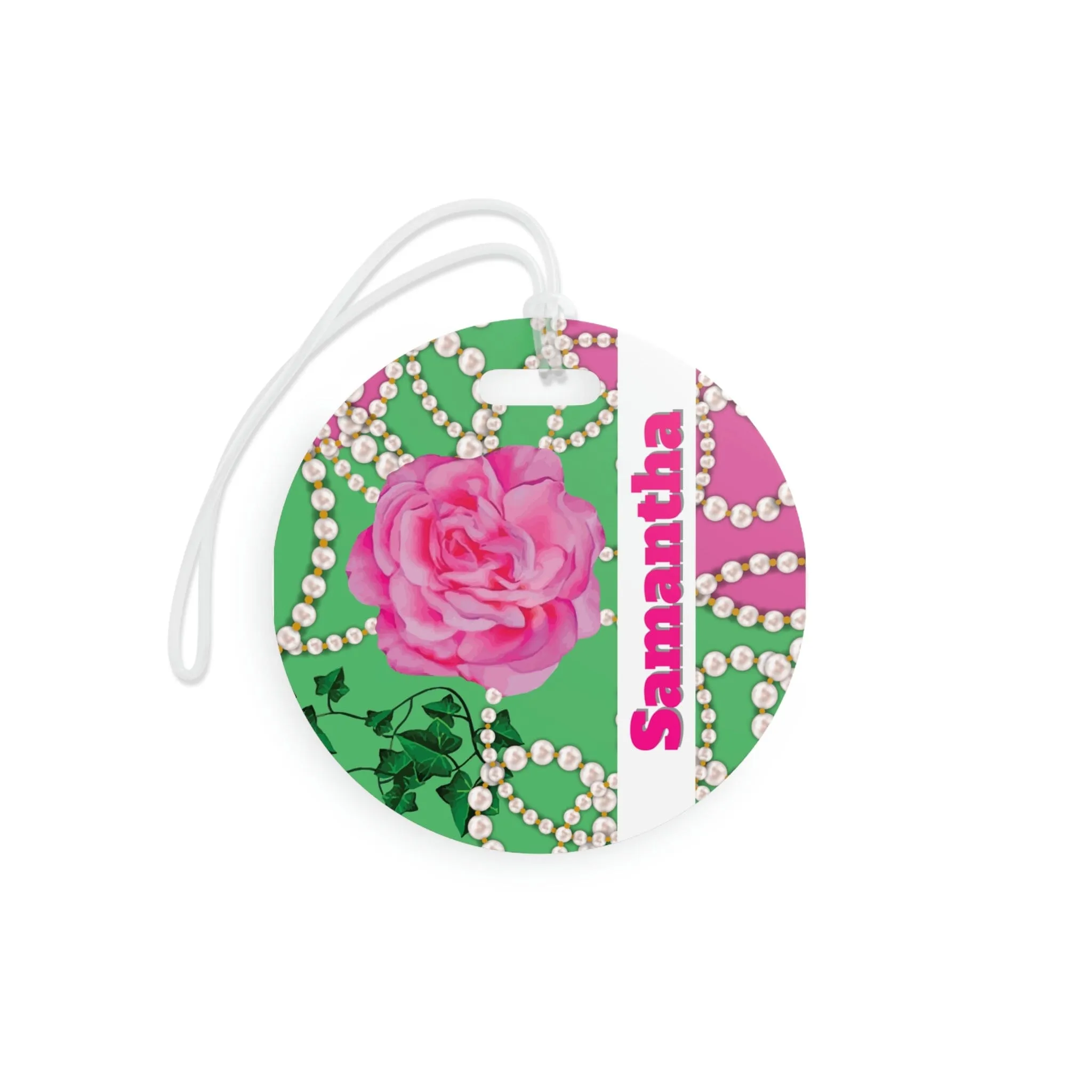 PNK Signature Pink & Green Luggage Tag