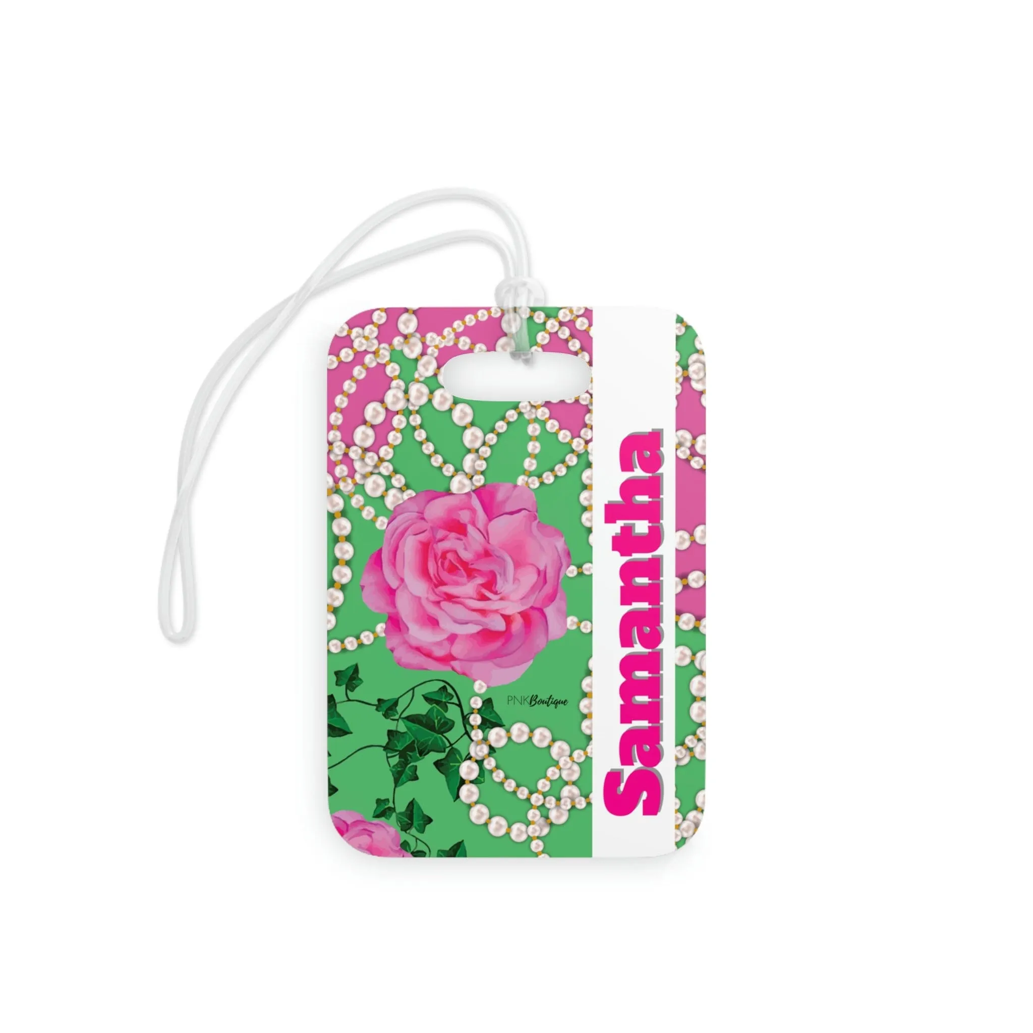 PNK Signature Pink & Green Luggage Tag