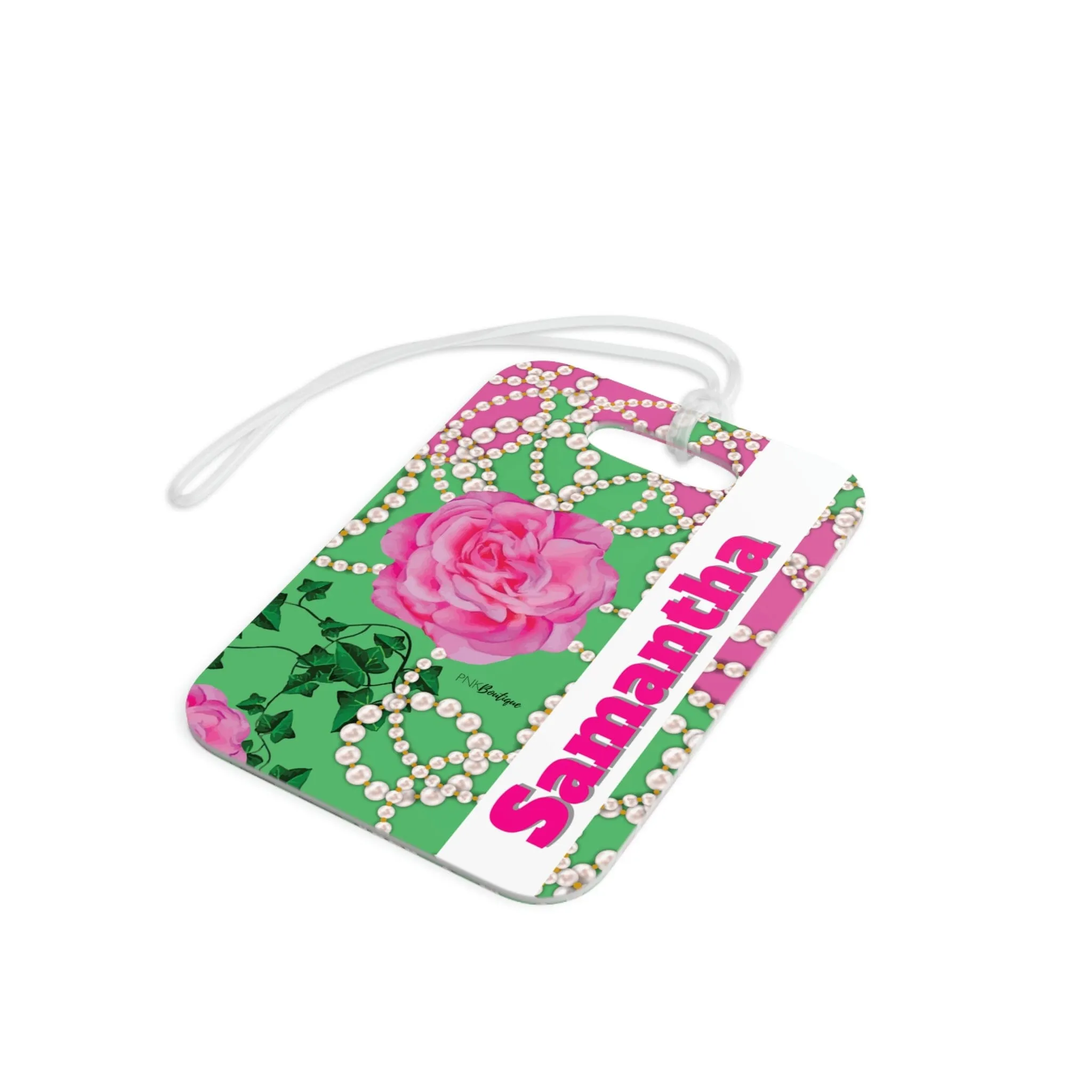 PNK Signature Pink & Green Luggage Tag