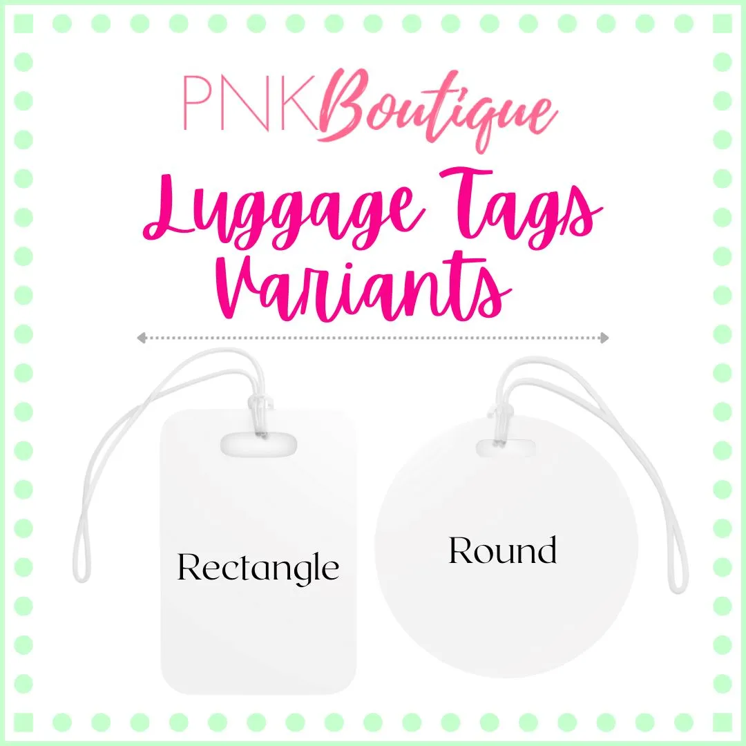 PNK Signature Pink & Green Luggage Tag