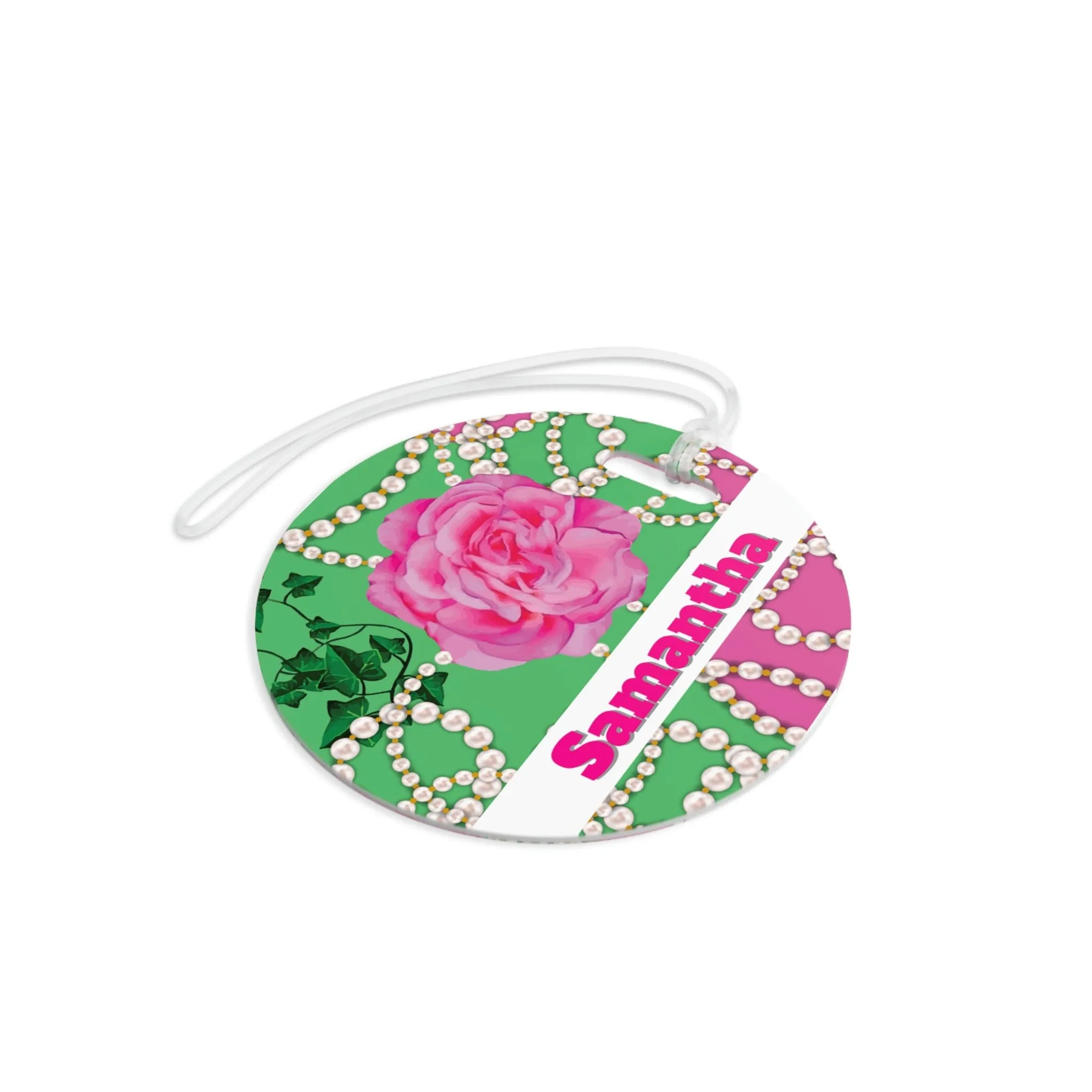 PNK Signature Pink & Green Luggage Tag