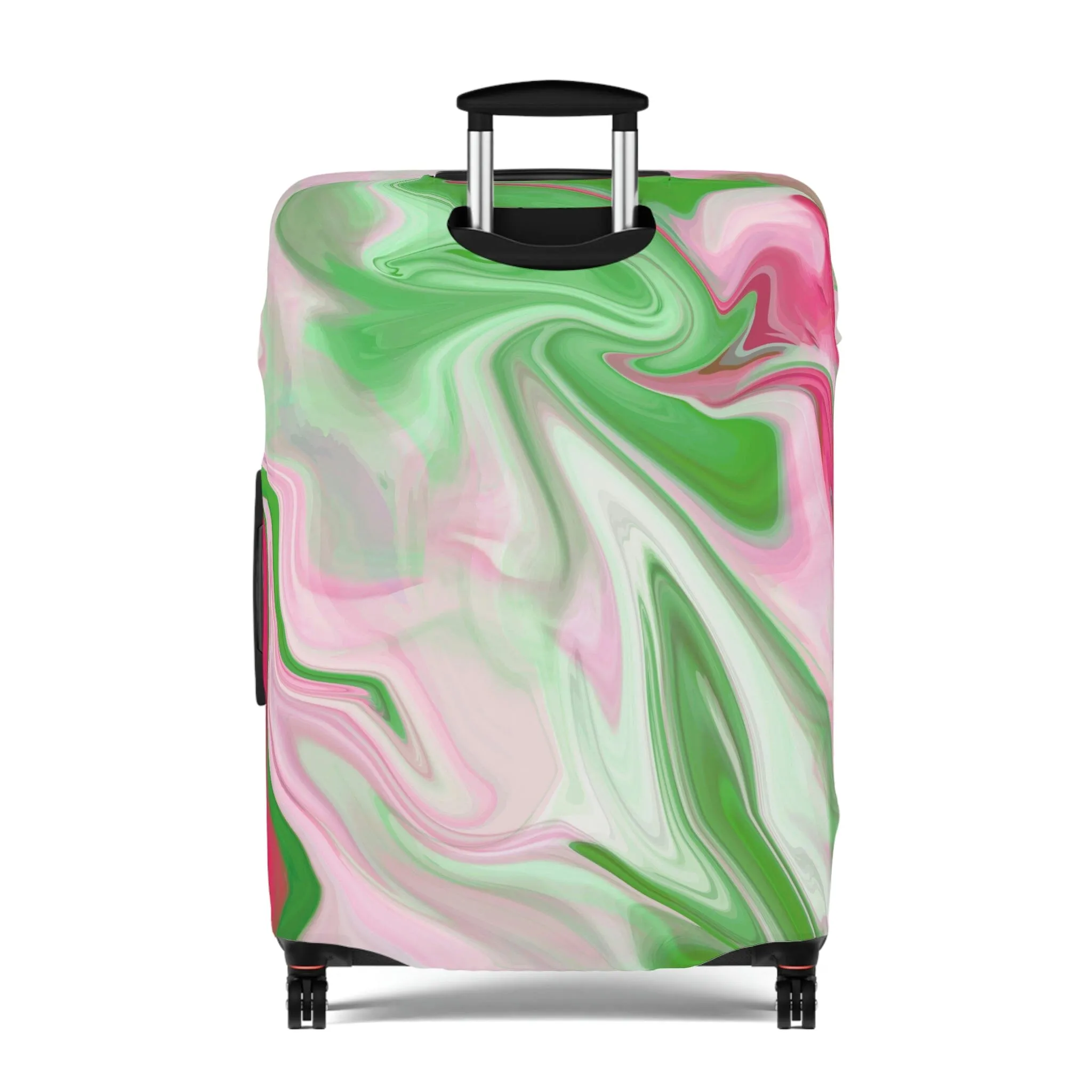 PNK Watercolor Pink & Green Luggage Cover