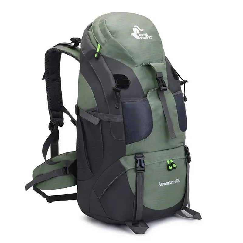 Professional Outdoor Mountaineering  50L Bag Hiking Backpack Sports Men's Women's Large Capacity Rucksack Light Camping Travel