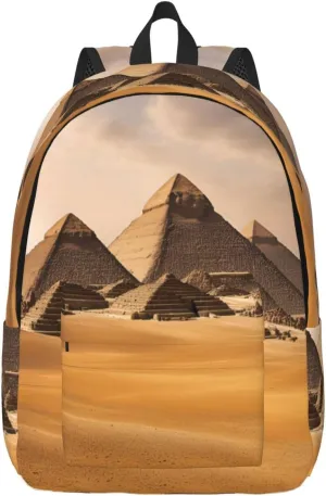 Pyramids of Egypt print Hiking Backpack Casual Daypack Outdoor Travel Backpacks Bookbag for Men Women Adult