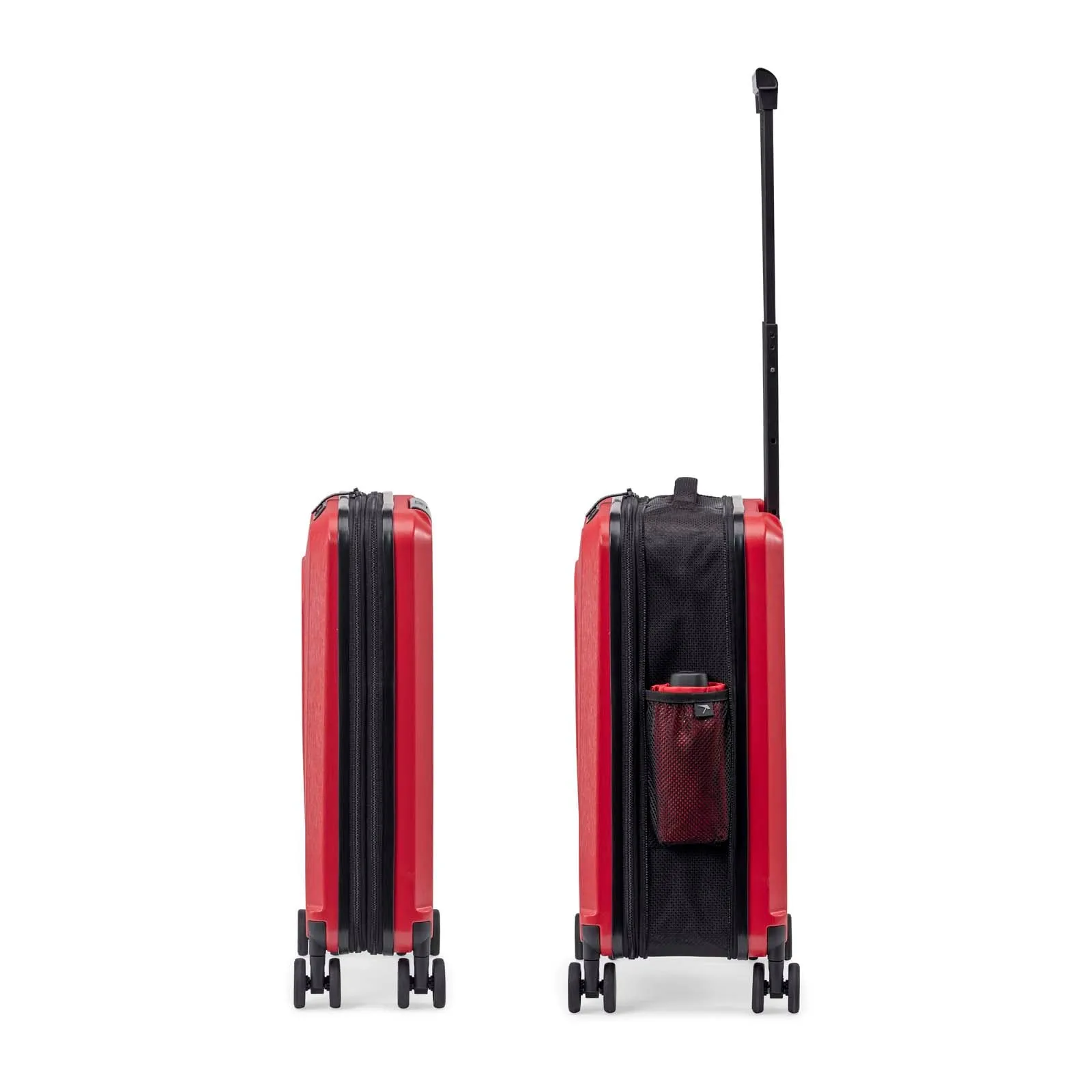 Red foldable carry on trolley senz° foldaway carry on trolley passion red