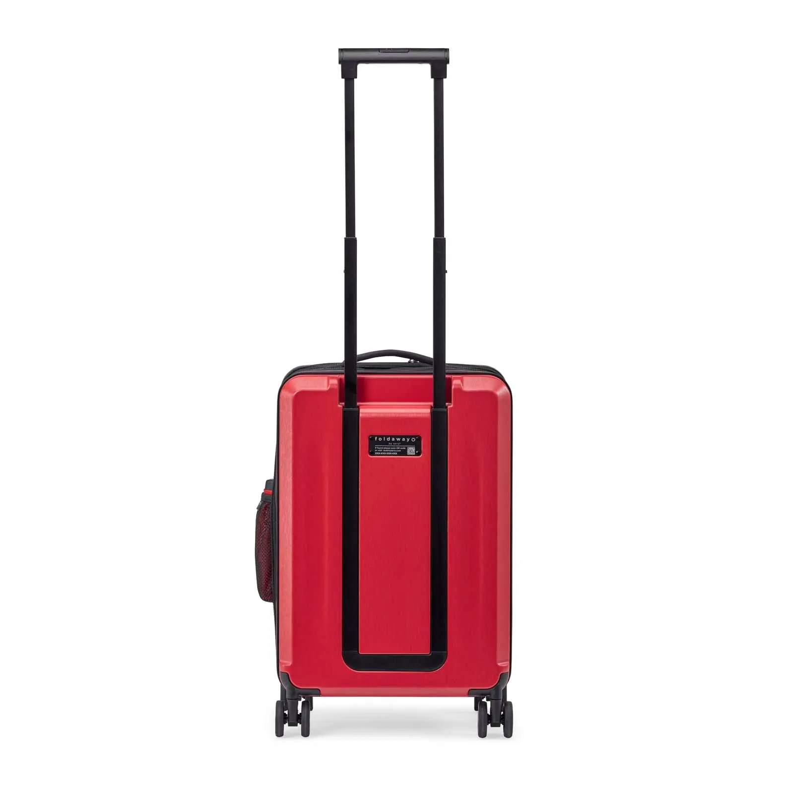 Red foldable carry on trolley senz° foldaway carry on trolley passion red