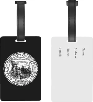 Seal of Providence, Rhode Island Luggage Tags for Suitcases Travel Tags ID Labels for Women Men Travel Bag Luggage Accessories