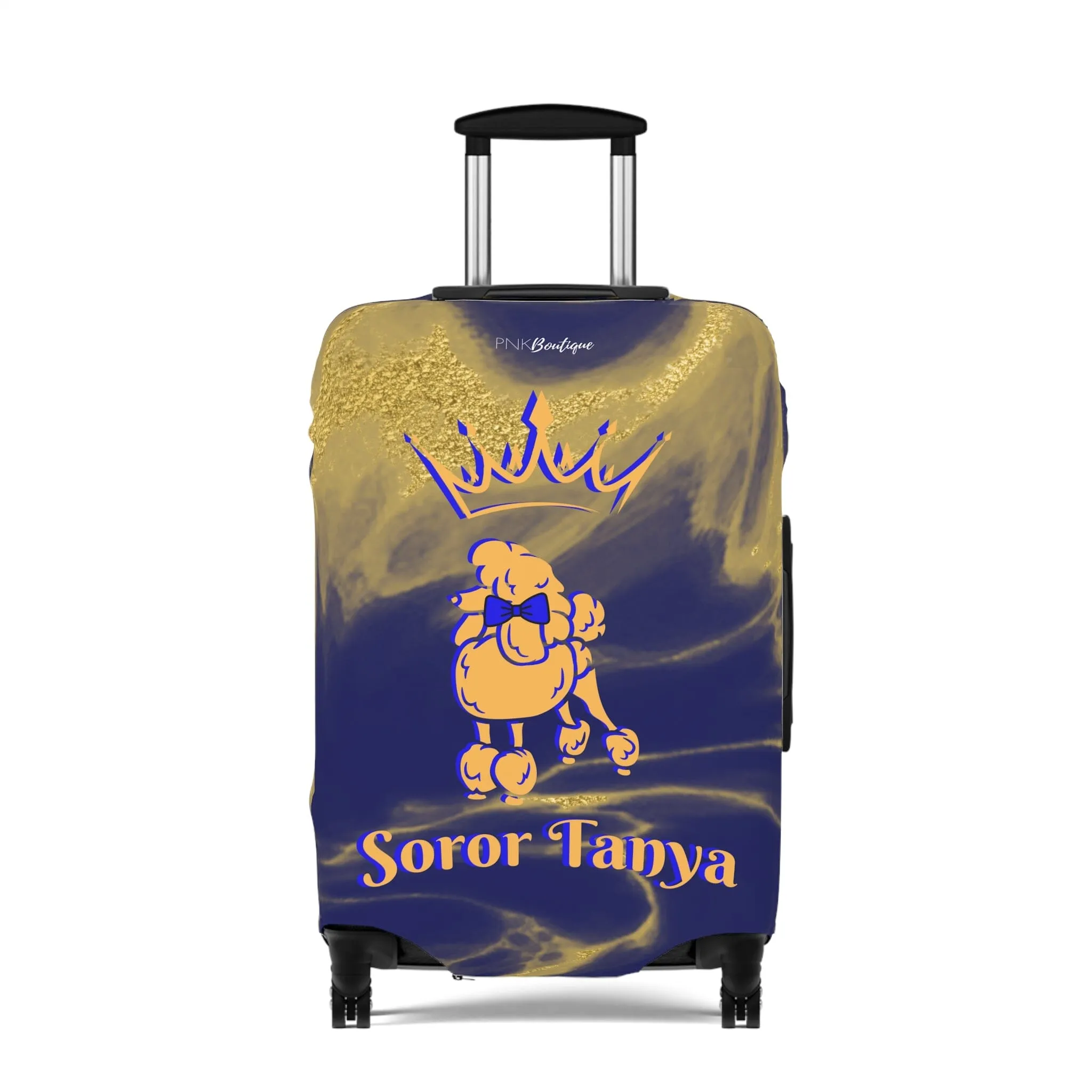 SGRho Blue & Gold Personalized Luggage Cover
