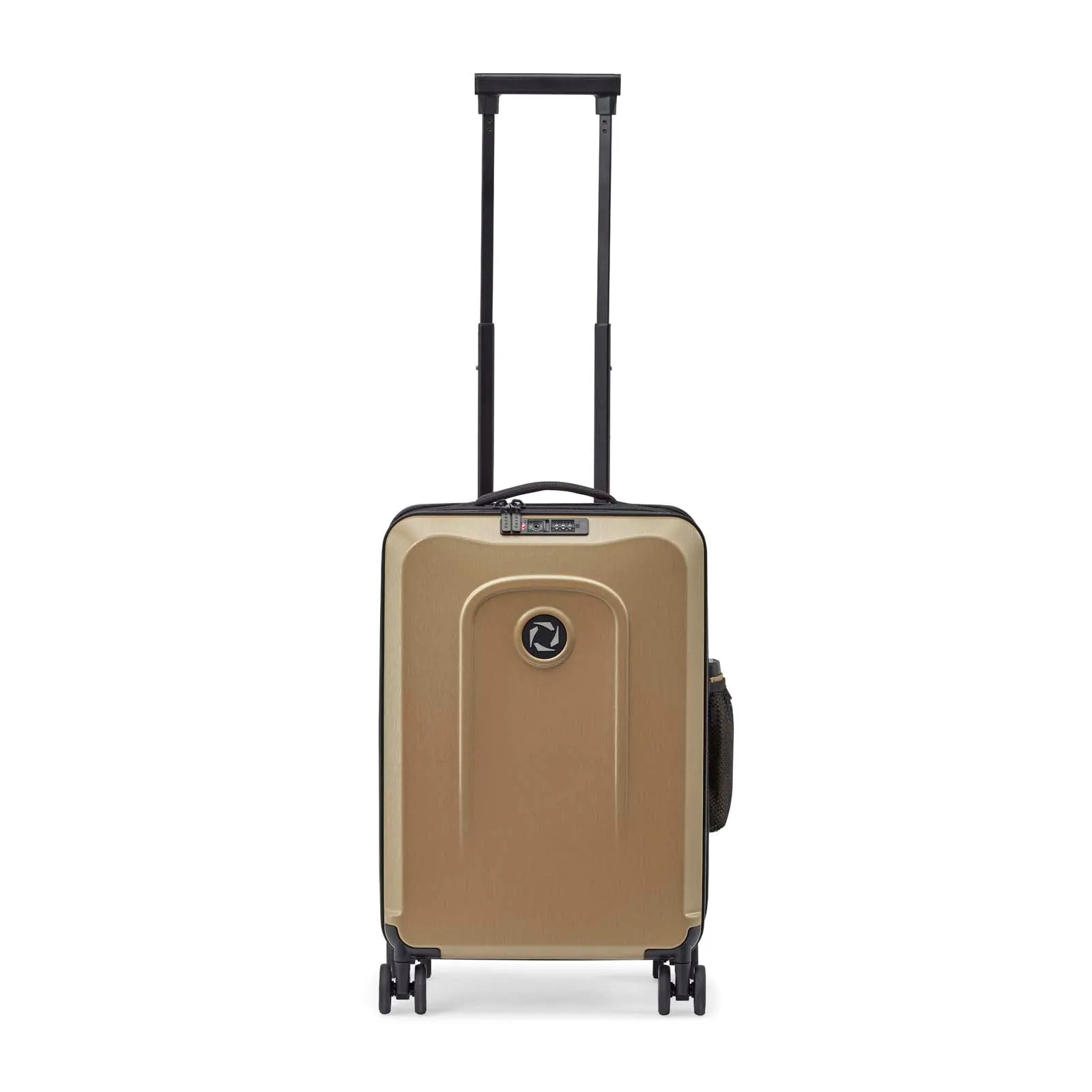 Shiny Champagne Brown foldable carry on trolley sen z° foldaway carry on trolley