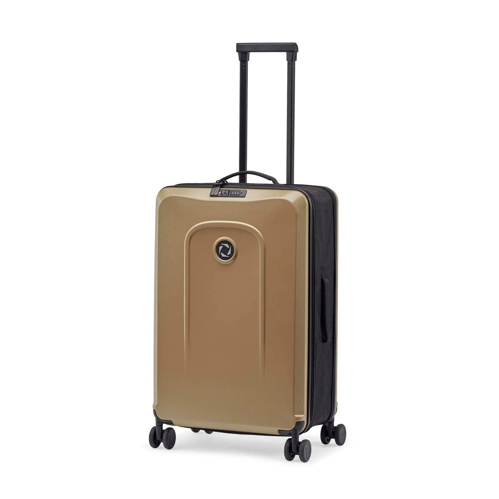 Shiny Champagne Brown foldable check in trolley senz° foldaway check in trolley