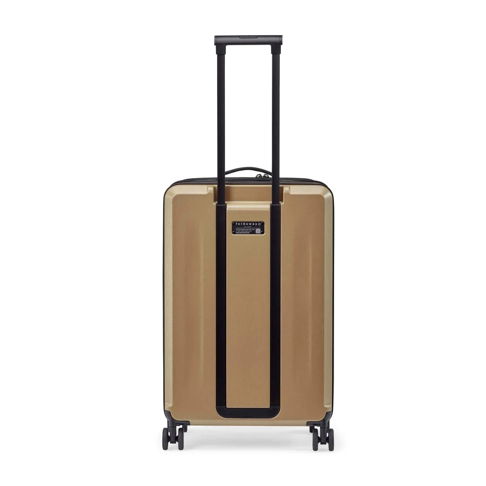 Shiny Champagne Brown foldable check in trolley senz° foldaway check in trolley
