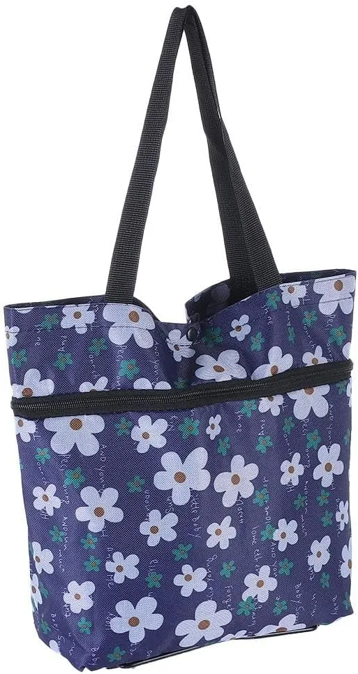 Shopping Bag with Wheels,Upgrade Shopping Bag with Wheels,Multifunction Telescopic Storage Bag for Traveling Shopping