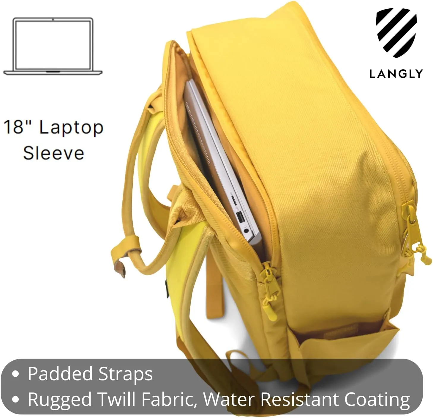 Sierra Camera Backpack: A Modern & Travel-friendly Photography Backpack Compatible With Both 18in Laptop & All Camera Gear 24L (Apen-Gold)