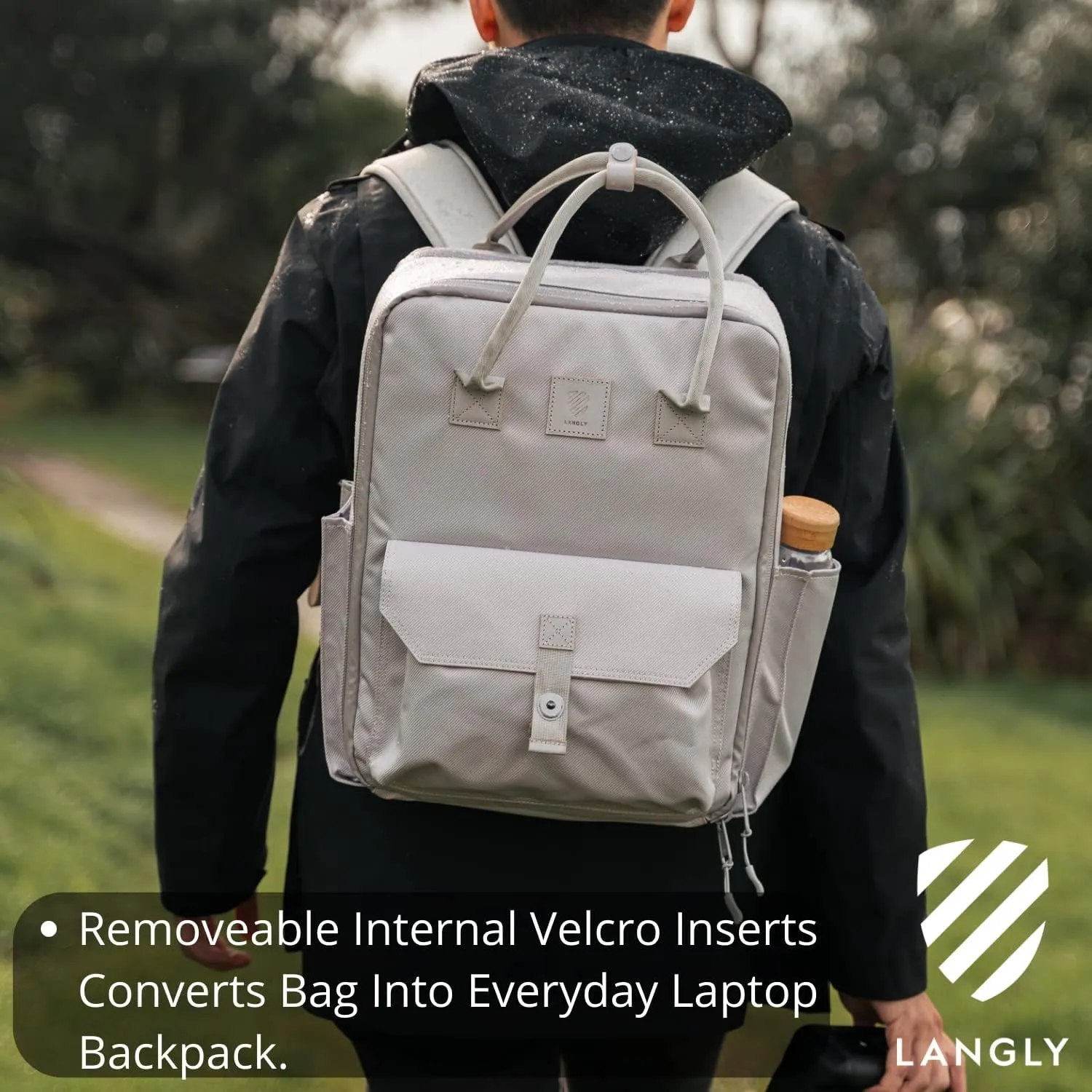 Sierra Camera Backpack: A Modern & Travel-friendly Photography Backpack Compatible With Both 18in Laptop & All Camera Gear 24L (Ash)