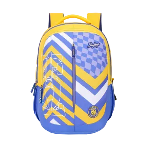 Skybags KLAN PRO 03 SCHOOL BACKPACK PURPLE YELLOW