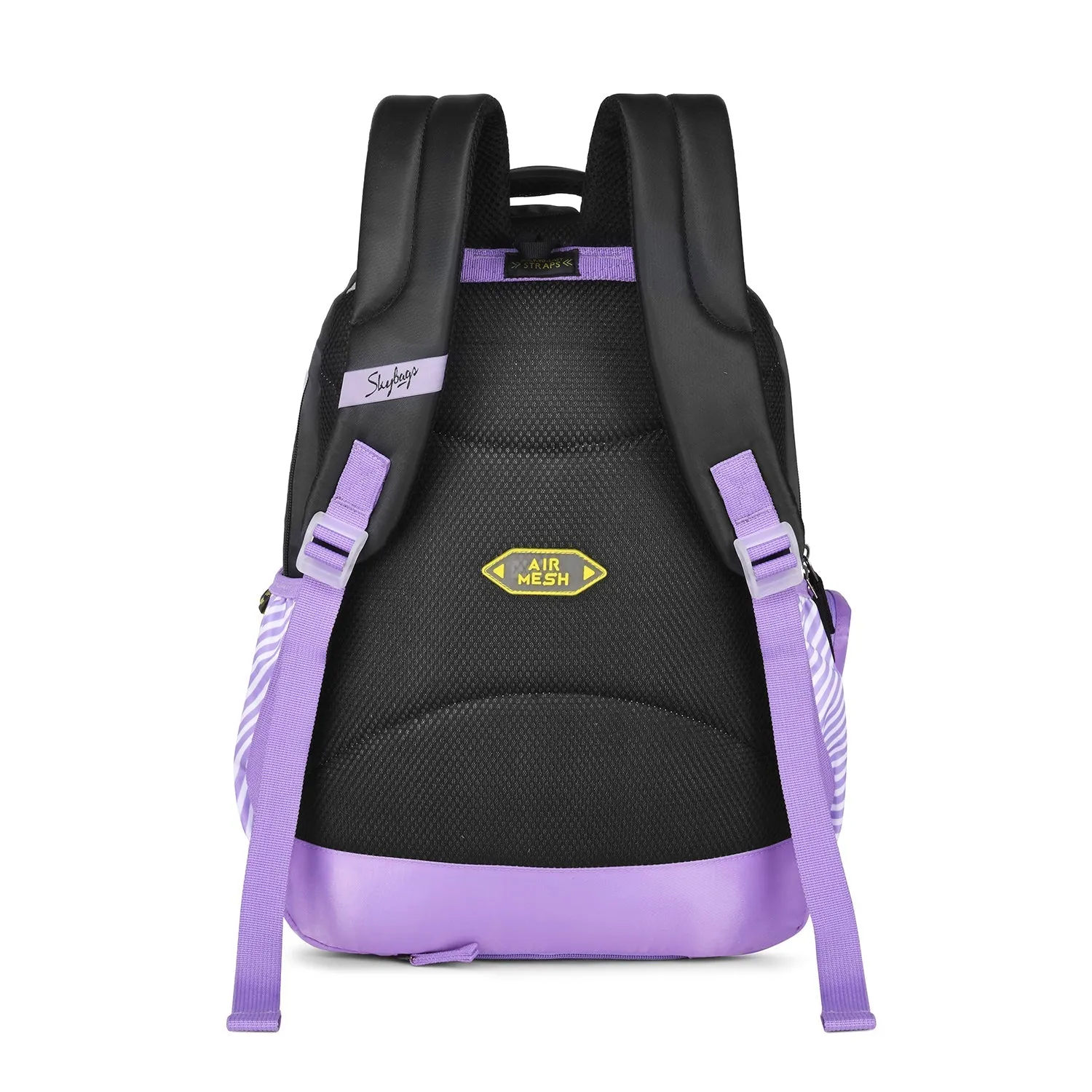 Skybags PEARL 06 SCHOOL BACKPACK BLACK PURPLE