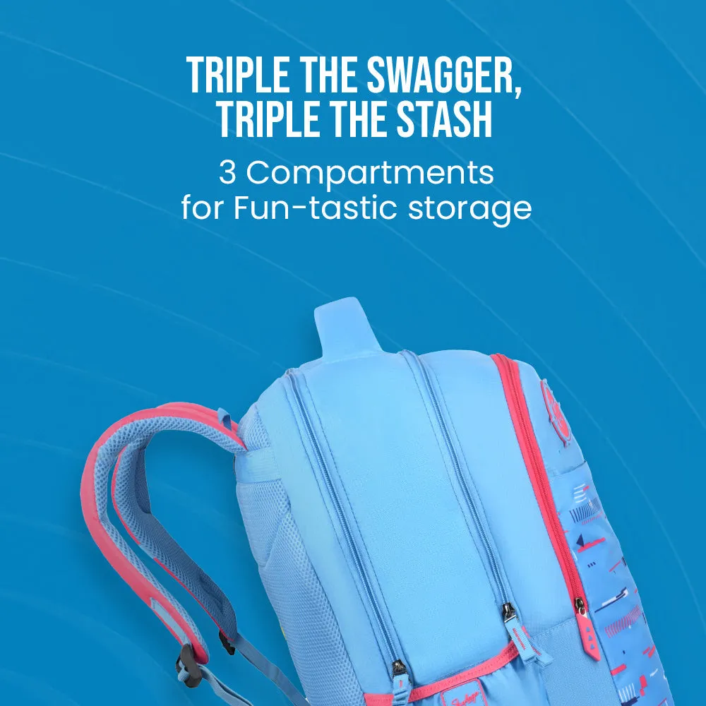 Skybags Squad 08  School Backpack Teal