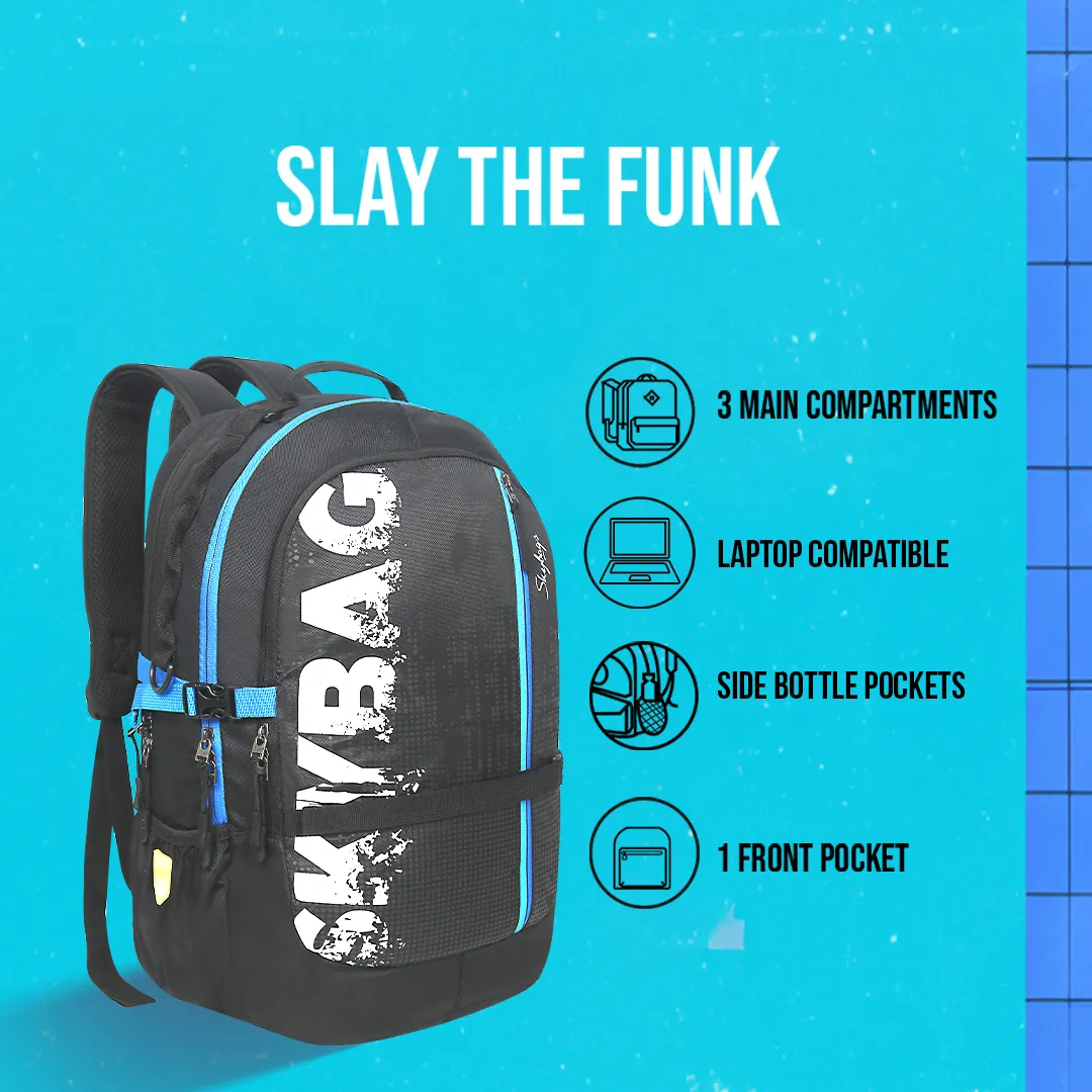 Skybags Strider Nxt 01  Laptop Backpack (H) Black