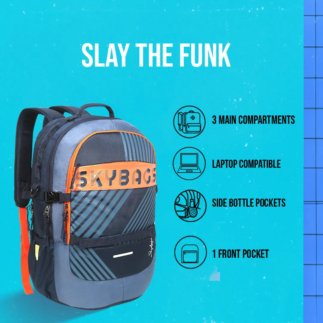 Skybags Strider Nxt 03  Laptop Backpack (H) Blue