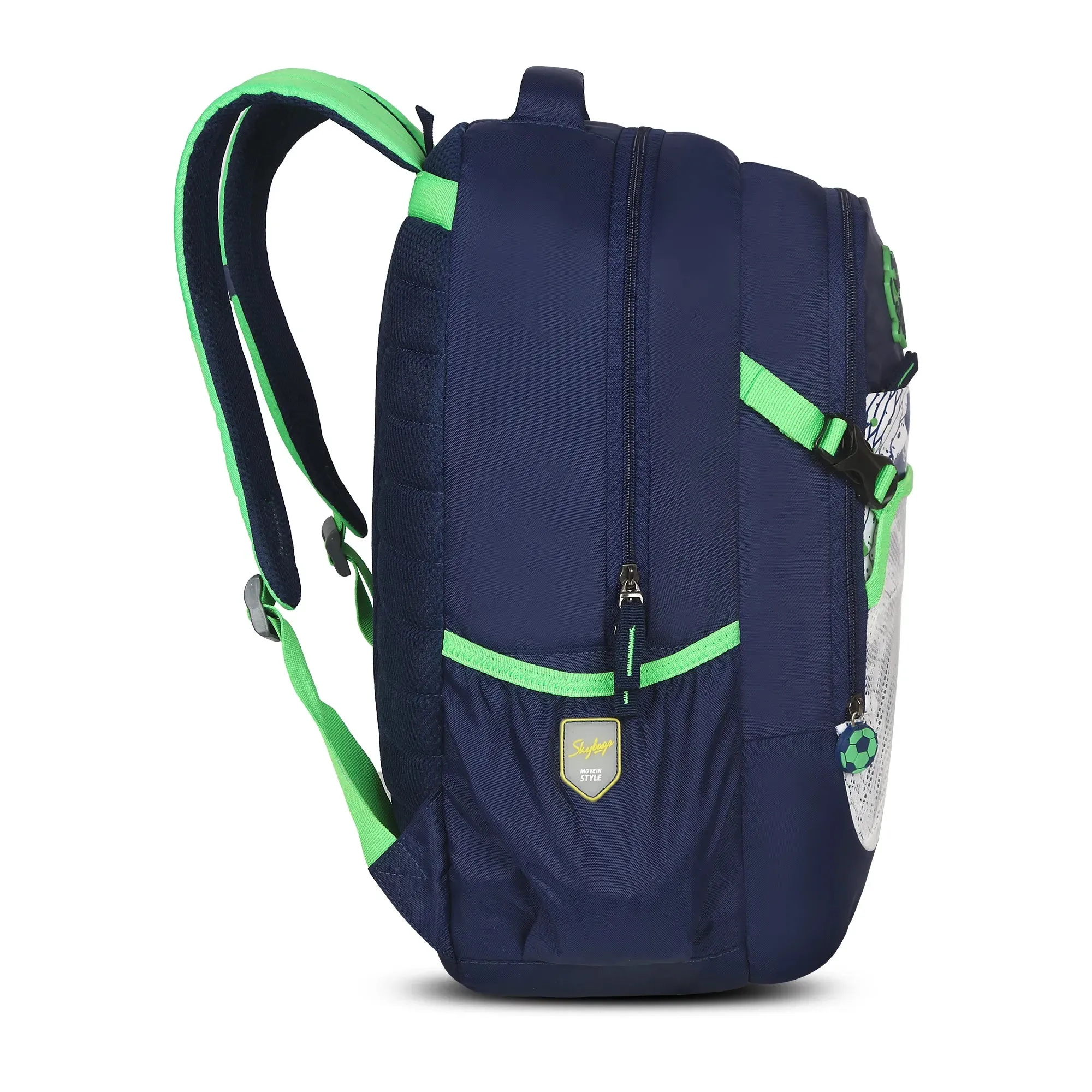 Skybags Strike  01 School Backpack Green