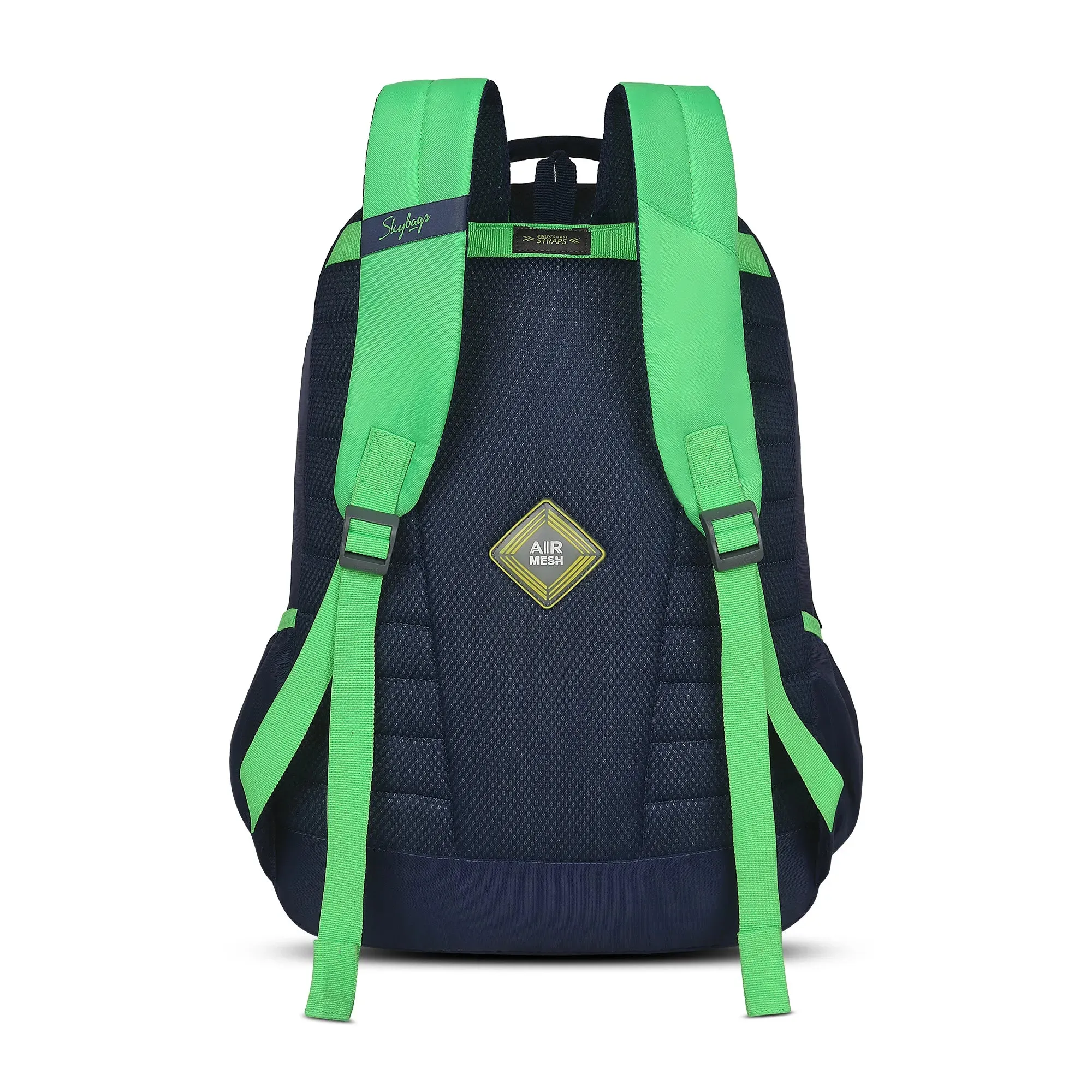 Skybags Strike  01 School Backpack Green